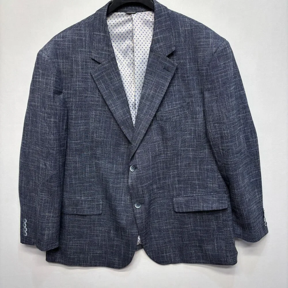 Oak Hill Men Blazer Jacket Size XXL 2XL 50R / 52R Polyester Blend C085 -26